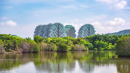 海南三亚美丽之冠夏日美景