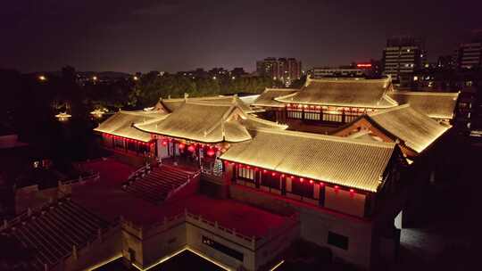 杭州德寿宫夜景视频素材模板下载