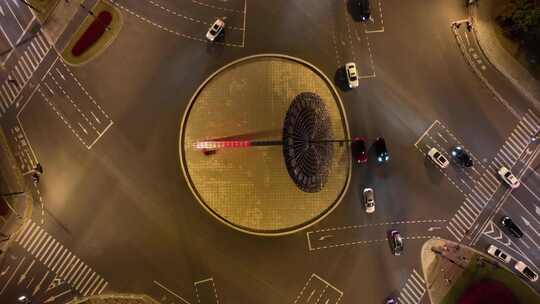 上海世纪大道俯拍