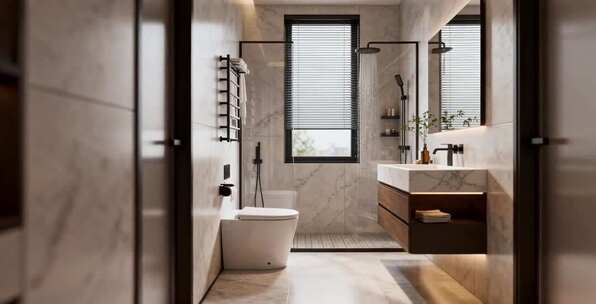 现代风格卫生间内部空间