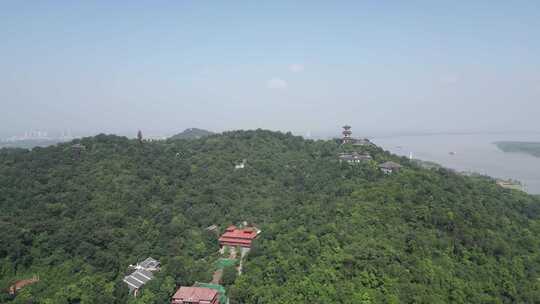 湖北鄂州市西山风景区航拍