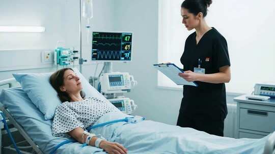 现代医院医疗场景患者监测与医护人员沟通