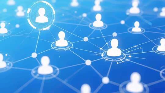 社交网络人物连接画面
