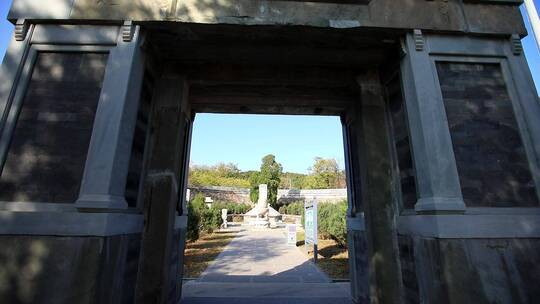 石景山石刻艺术馆田义墓外在视频素材视频素材模板下载