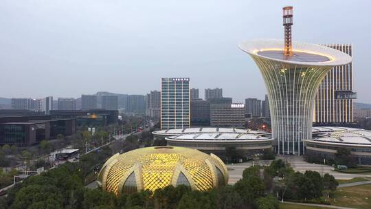 【航拍】武汉未来科技城09-新能源研究院视频素材模板下载
