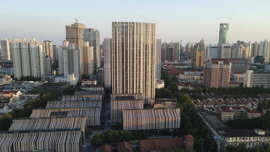 上海黄浦区人民广场新天地全景4K航拍