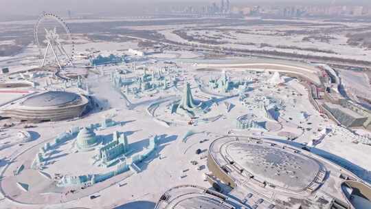 第二十五届哈尔滨冰雪大世界航拍合集