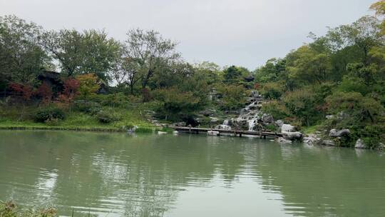4k 扬州瘦西湖古典园林自然风景