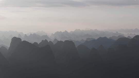 广西桂林山水水墨画 桂林山水甲天下