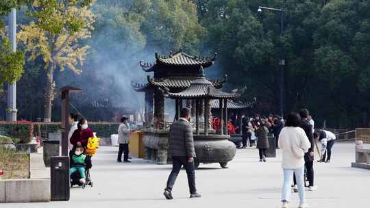 苏州重元寺寺庙 视频素材模板下载