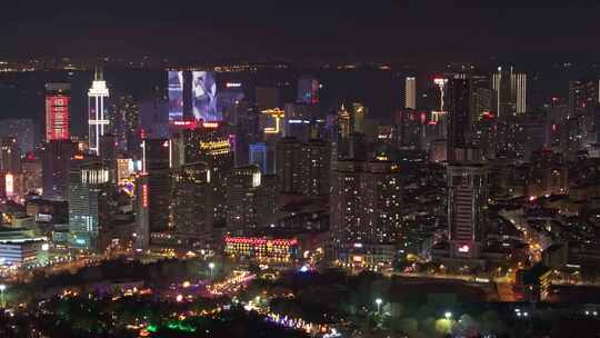 大连城市夜景航拍