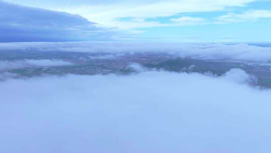 航拍峄城仙人洞景区仙洞悬云