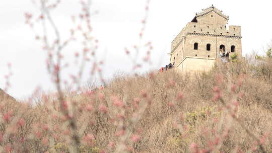 北京八达岭长城旅游人山人海