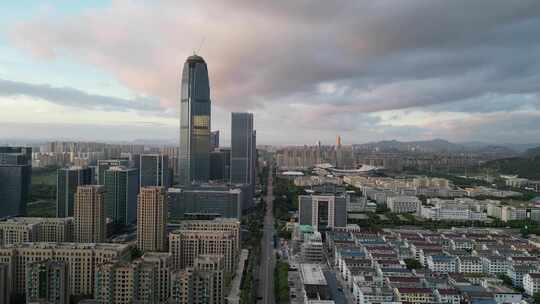 航拍台州天盛中心台州大景