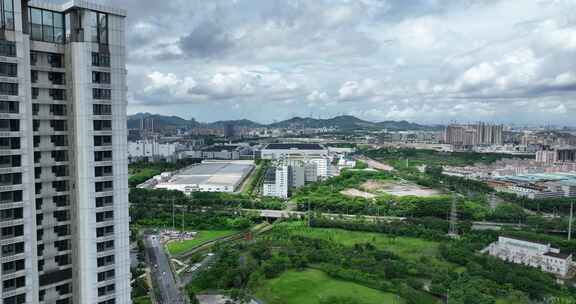 深圳市光明区写字楼公寓楼高楼航拍