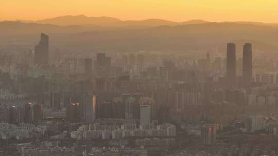 航拍昆明全景视频素材模板下载