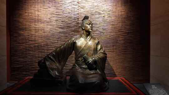 西汉贾谊雕像视频素材模板下载