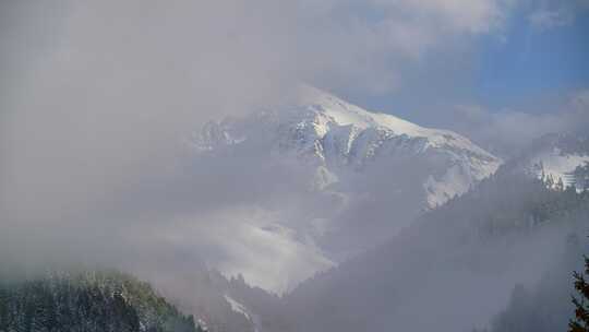 8k雪山云海延时