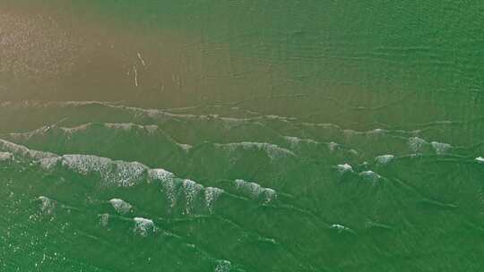 航拍大海沙滩海边风光