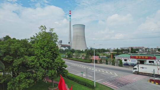 4k能源火电站公司主塔热力发电建设工程