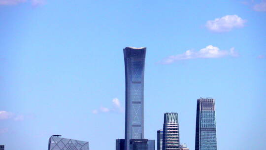 推出镜头北京东三环楼群