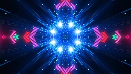 彩色音乐波普动态动感舞台背景 (14)