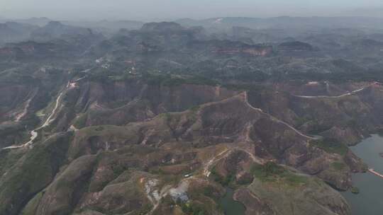 湖南郴州高椅岭航拍全景