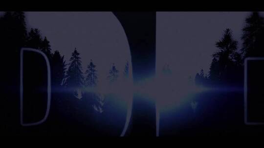 黑暗森林背景文本标题剪影开场AE模板