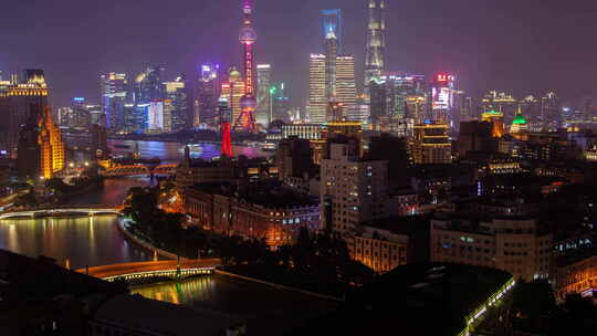 上海吴嵩江城市景观泛起