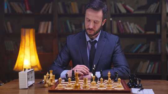 国际象棋，棋手，图书馆，棋盘