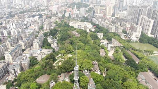 航拍福州乌山4A景区