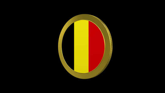 比利时国旗带金币环Alpha