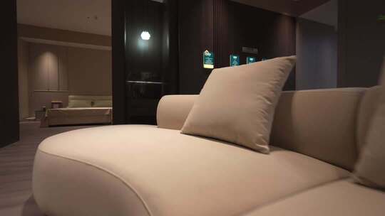 室内米色沙发家居素材