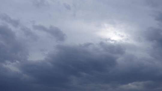 乌云飘动雷雨将至