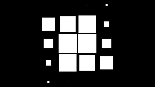 4k大方格黑白遮罩转场过渡素材 (6)视频素材模板下载