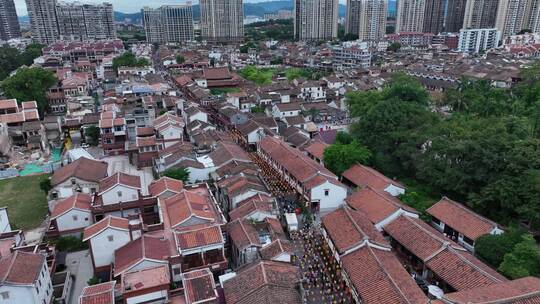 漳州古城航拍闽南古厝建筑福建旅游宣传片