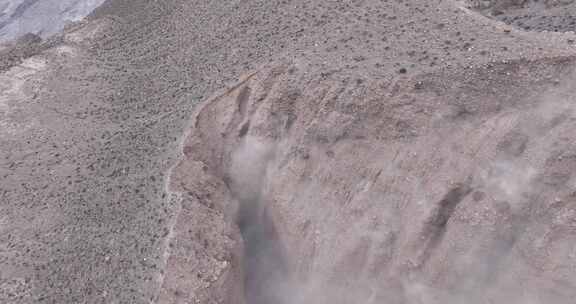 甘肃洪水河峡谷航拍