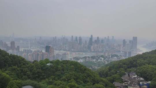 【高清50帧】重庆山城特色依山而建航拍