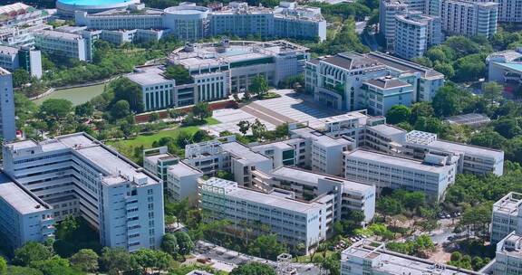 广州中医药大学航拍校园