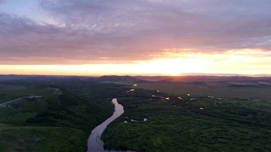 亚洲第一湿地：内蒙古根河湿地暮色