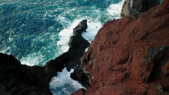 火山岛自然风光航拍