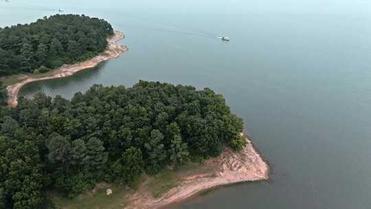 泌阳县铜山湖湿地公园视频素材模板下载