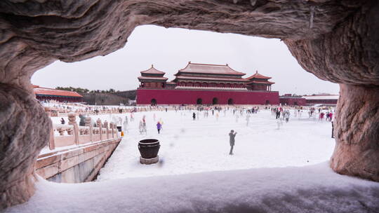 故宫 午门 雪景 延时2-A7RM3