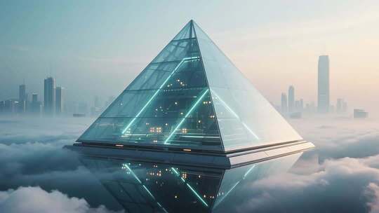 高端地产概念广告建筑光影