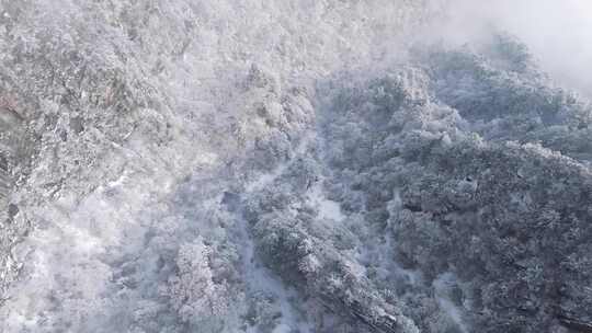 南太行伏牛山雪景雾凇云海自然风光