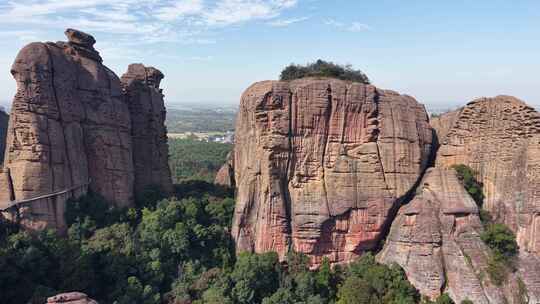 江西弋阳龟峰风景名胜区航拍