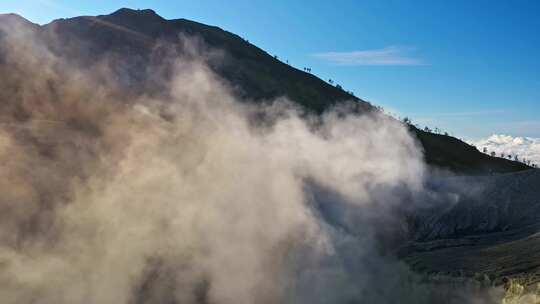 ijen火山湖航拍