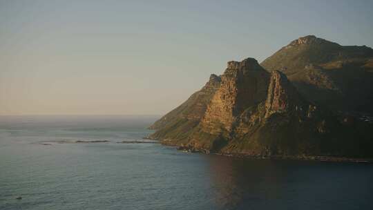 南非，悬崖洋湾，山，海