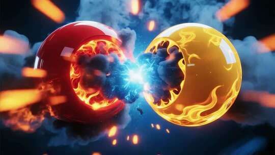 粒子动画与星际碰撞视觉效果