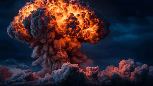 核爆炸蘑菇云特效素材